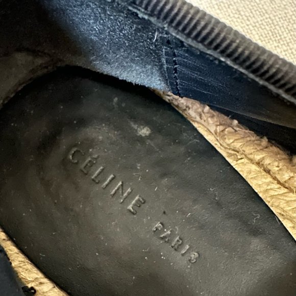 CELINE Phoebe Philo Multicolor Striped Espadrilles Flats Loafers - Picture 10 of 13